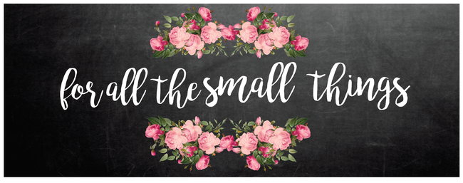 For all the small things Art Events 