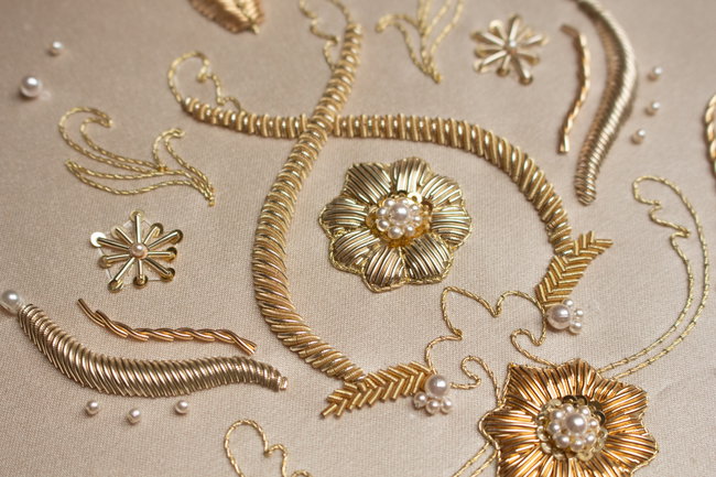 Hand & Lock Regency Goldwork for Fashion Embroidery Workshop - 2 Day Workshop