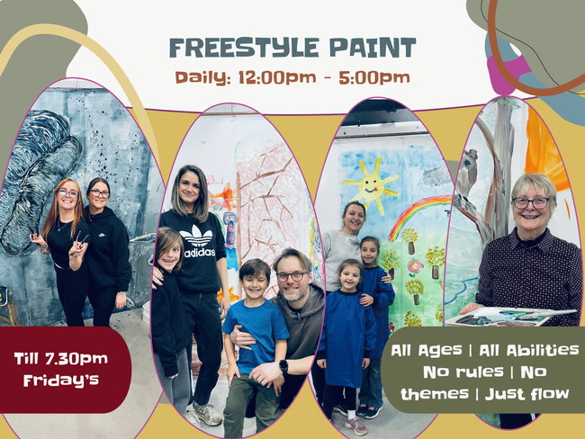 Freestyle "Play" | All Ages Pure Messy Wall Painting