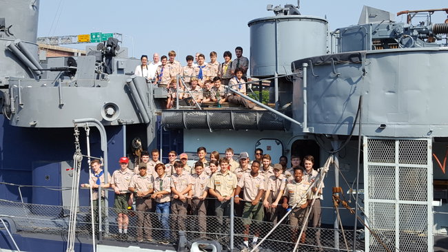 Scouting Day aboard USS SLATER