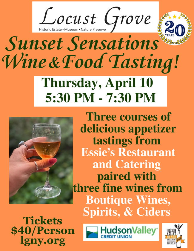 Sunset Sensations Wine and Food Tasting April 10, 2025  