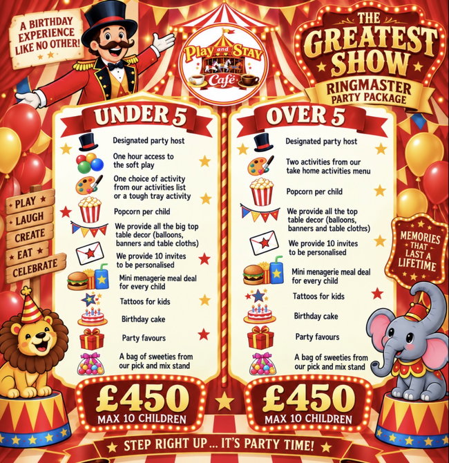 Greatest Show Party Package
