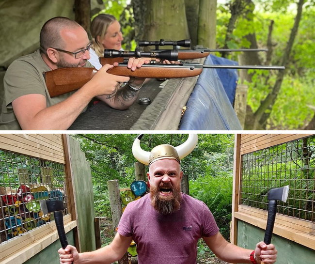 Air Rifle Shooting & Axe Throwing