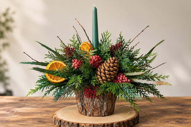 Christmas Candle Arrangement Workshop