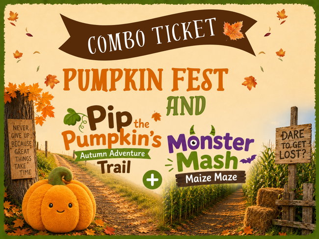 Pumpkin Fest, Pip the Pumpkin's Autumn Adventure Trail and Monster Mash Maize Maze