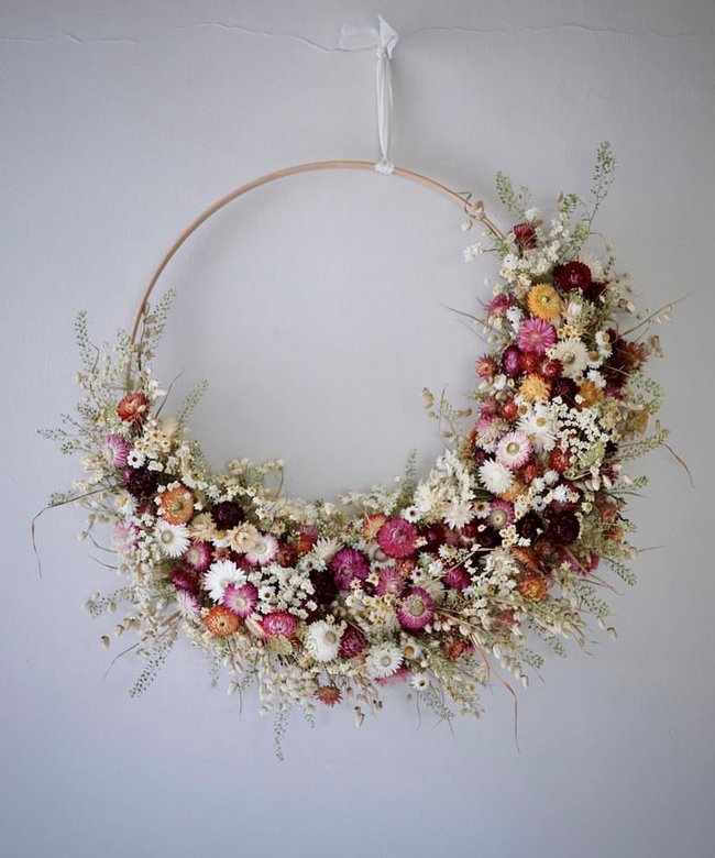 Everlasting Floral Hoop workshop with Thornbridge Blooms