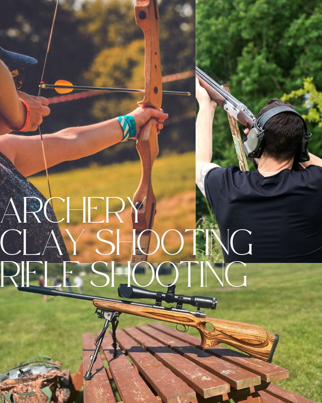 Archery, Clay Shooting and Rifle Shooting