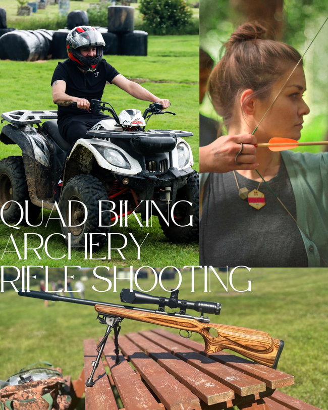 Quad Biking, Archery and Rifle Shooting