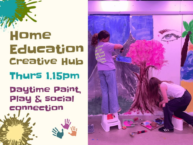 Home Education Creative Hub | Low-Demand Daytime Paint & Play