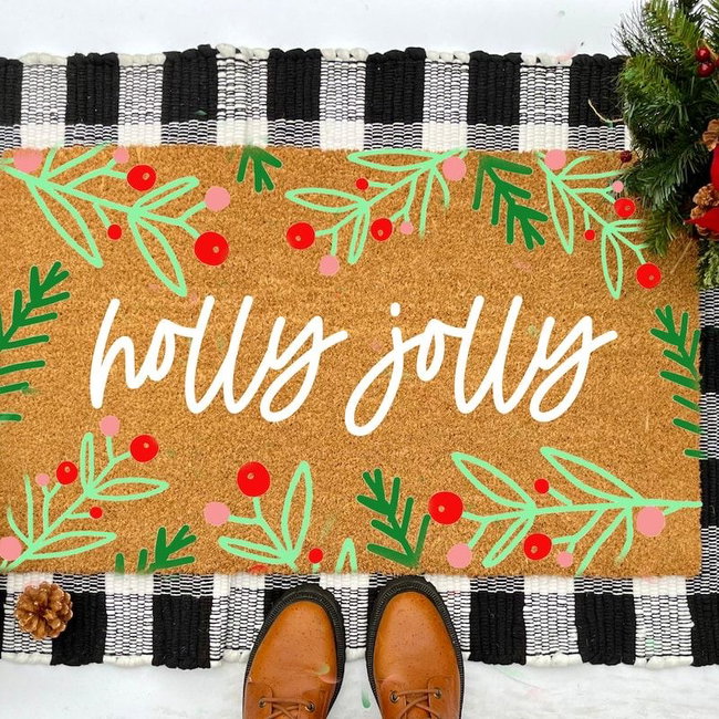 Christmas Door Mat Workshop at HQ 