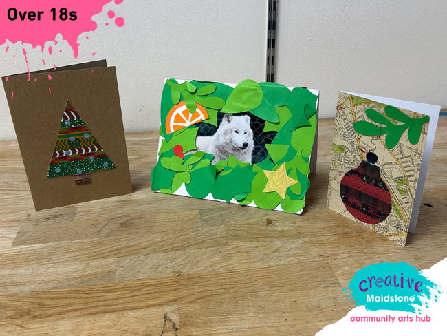 Creative Maidstone | Christmas Cards Collage Workshop | Saturday 14 November