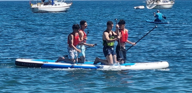 Giant Stand-Up Paddle Board Hire 4 or 8 Man