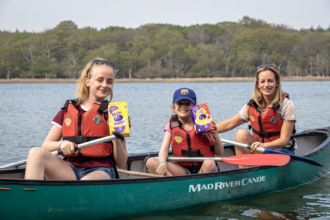 Canoe Easter Egg Hunt at New Forest Activities 