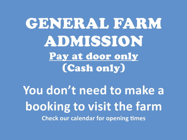 General Admission - NO BOOKING REQUIRED