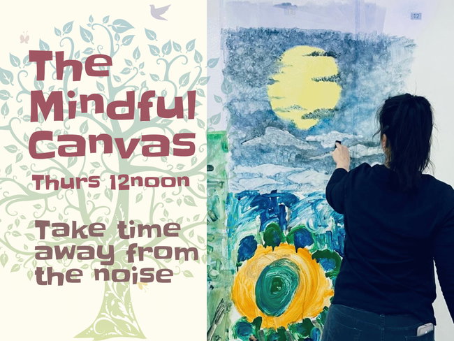 The Mindful Canvas (Adults) | Thursday | 12noon -  1.00pm