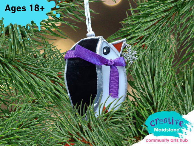 Creative Maidstone | Stained Glass Penguin Workshop | Friday 11 December