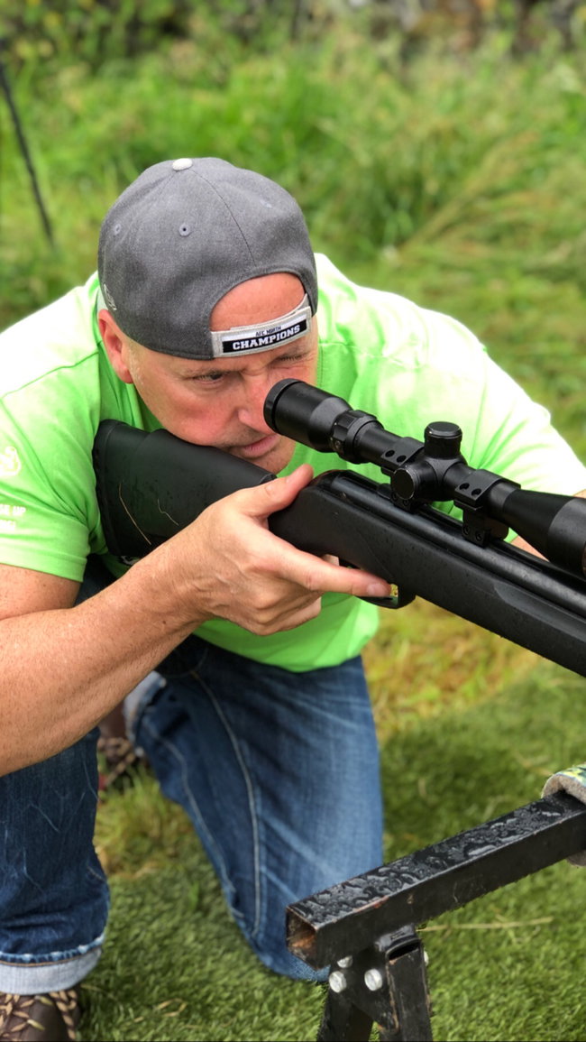 raft build and rifle shooting /archery tag 