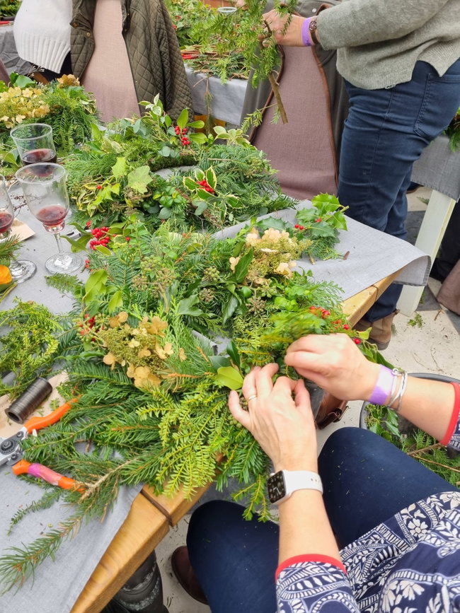 Christmas Wreath workshop with Thornbridge Blooms  