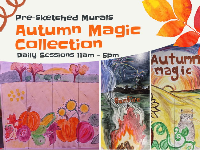 Autumn Magic Collection | Pre-Sketched Autumn & Halloween Templates copy
