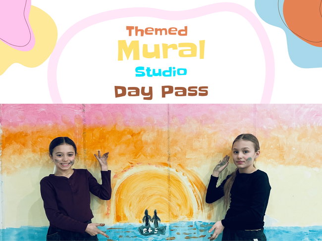 Morning Pass | Track 1 | 9.30 - 10.30 | Themed Mural Studio & UV Glow Paint (Ages 5–12)