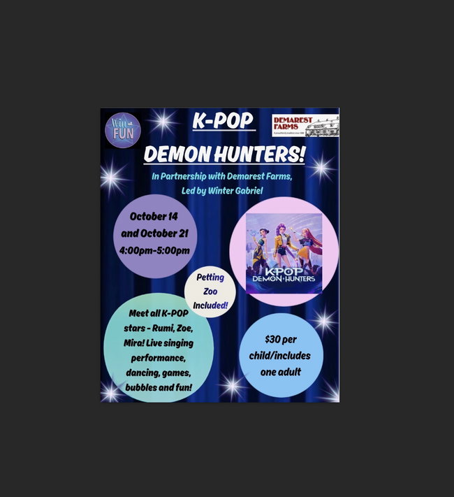 K-Pop Demon Hunters - Live singing performance, dancing, games, bubbles and fun!