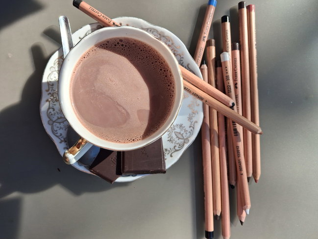 Hot Chocolate Pastel Drawing with Katie Wyke