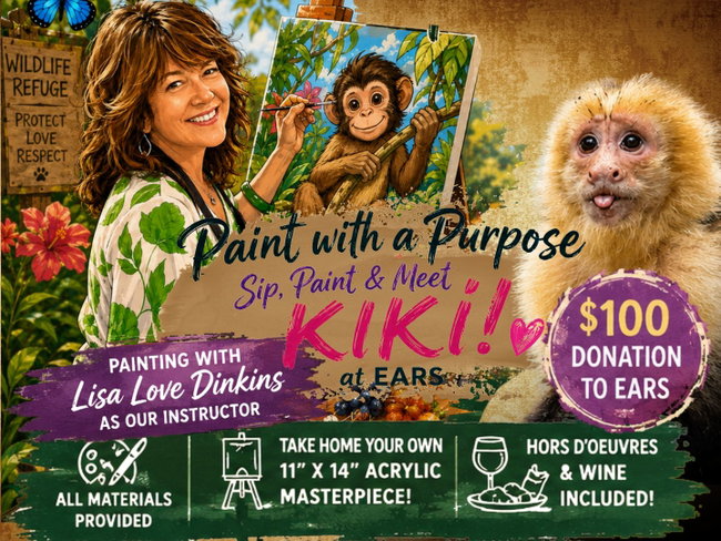 Paint with a Purpose: Sip, Paint & Meet Kiki at EARS!