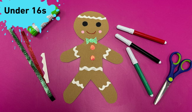 Creative Maidstone | Paper Gingerbread Man Workshop | Saturday 12 December