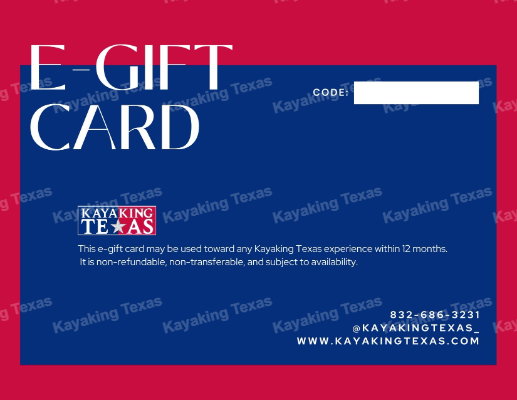 Kayaking Texas E-Gift Card