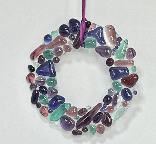 Make a Glass Wreath workshop with Sally McRae
