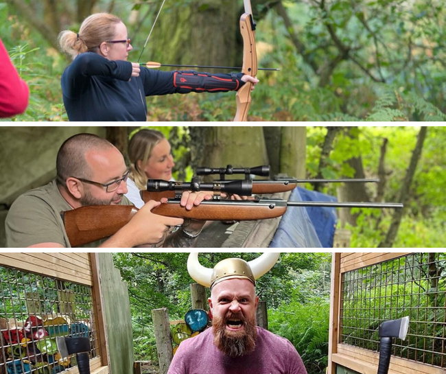 Woodland Archery, Air Rifle Shooting & Axe Throwing