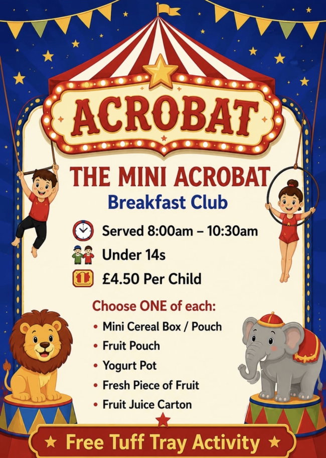 Mini Acrobats Breakfast 