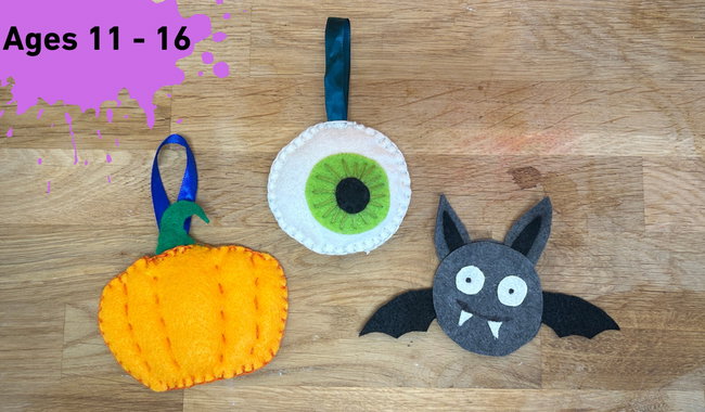 Creative Maidstone | Teens Felt Halloween Decorations |  Thursday 29 October 