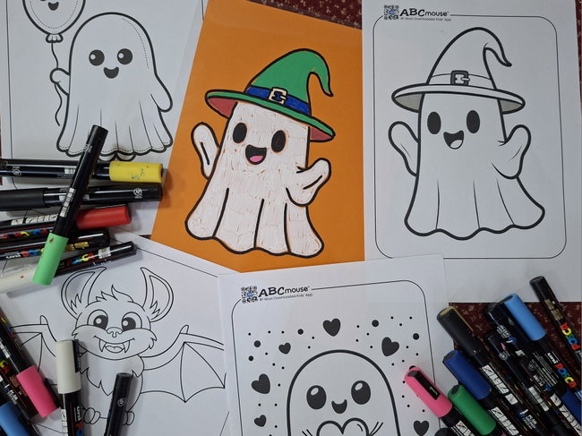 Posca Pen Workshop for Kids with Sombrero printmaking