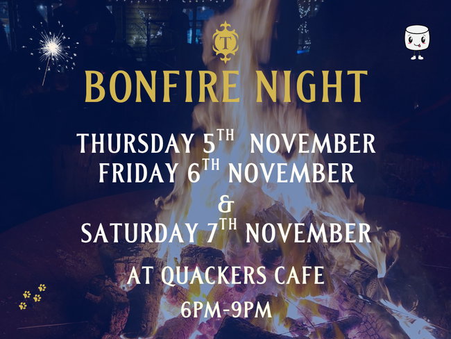 Family & Dog friendly Bonfire night at Quackers cafe