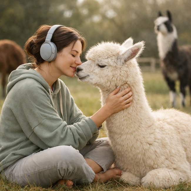 Silent Connections: A Calming Alpaca & Llama Experience