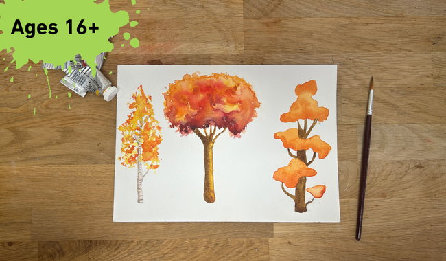Creative Maidstone | Autumnal Watercolour Painting | Saturday 17 October 