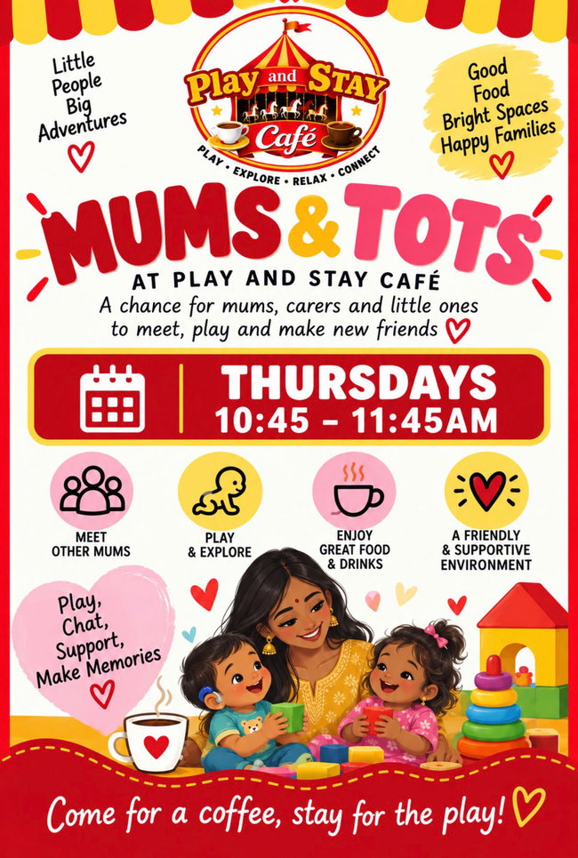 THURSDAY MUMS AND TOTS 10.45AM