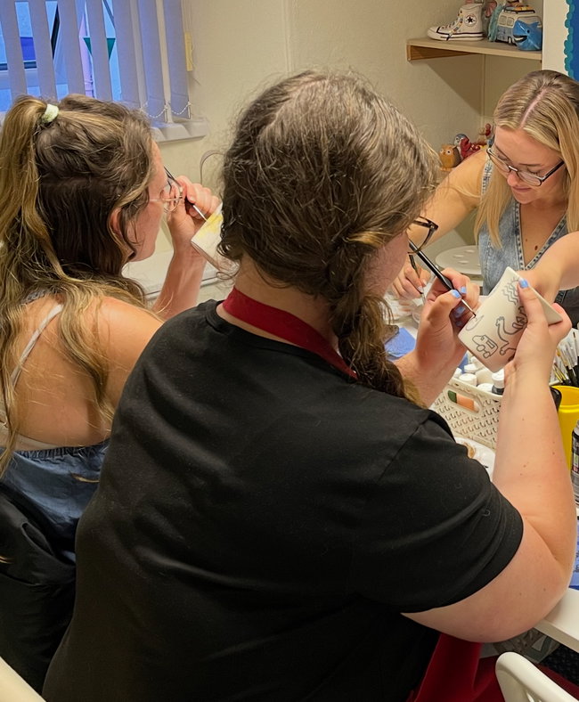 Fizz Friday Pottery Painting