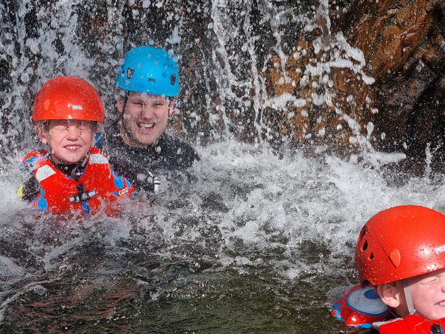Young Family Ghyll Scrambling, Langdale (Age 5+) with Path to Adventure 
