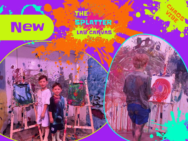The Splatter Lab: Canvas Edition | Extreme High-Velocity Take-Home Paint Chaos (Ages 5–11)