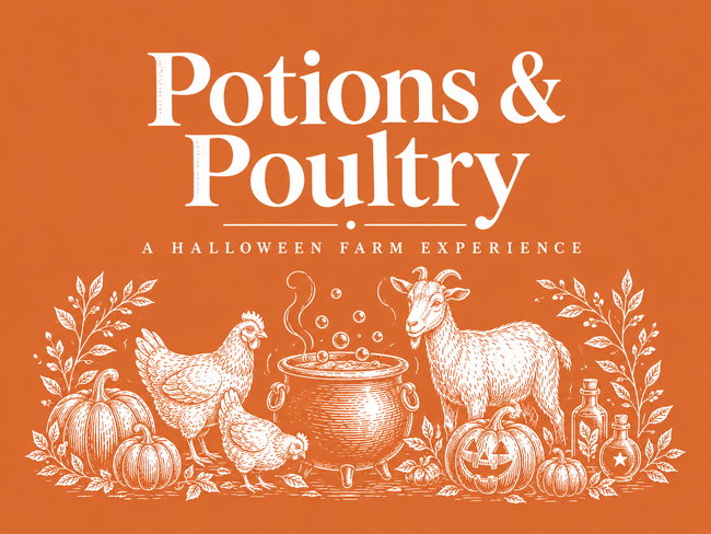 Potions & Poultry: A Halloween Animal Experience