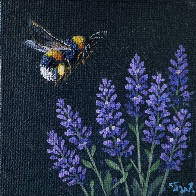 Lavender Bee PaintAway Box 30x30cm Painting Experience 
