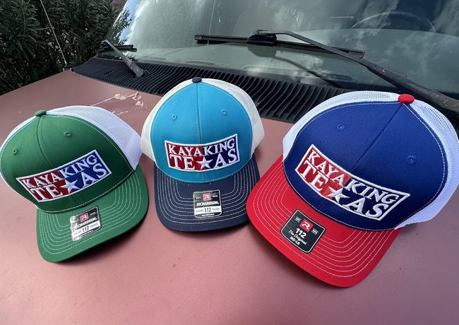Kayaking Texas hat with 3D embroidered logo