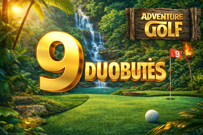 Adventure Golf - 9 duobutės | 9 Holes