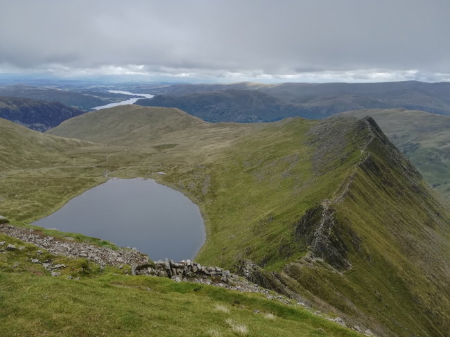 Helvellyn via Striding Edge, guided scramble in the Lake District