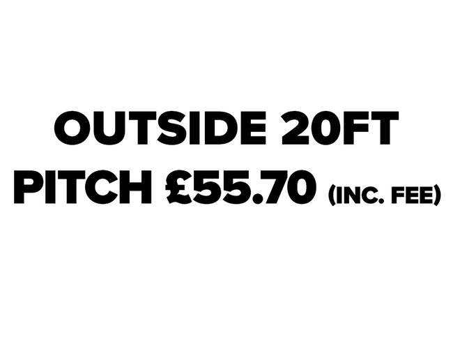 Outside Double Pitch (20ft): Sunday 13th December 2026