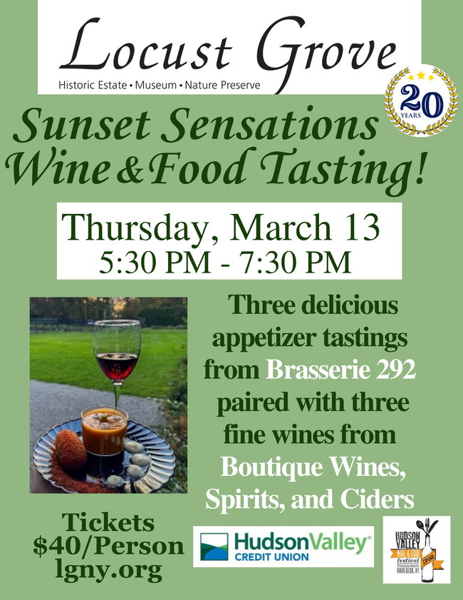Sunset Sensations Wine and Food Tasting March 13, 2025 