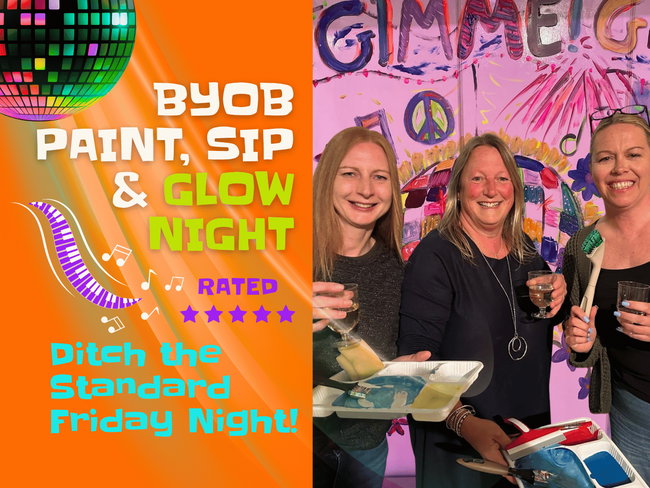 Freestyle Friday "Escape" | Giant Wall BYOB Painting for Adults