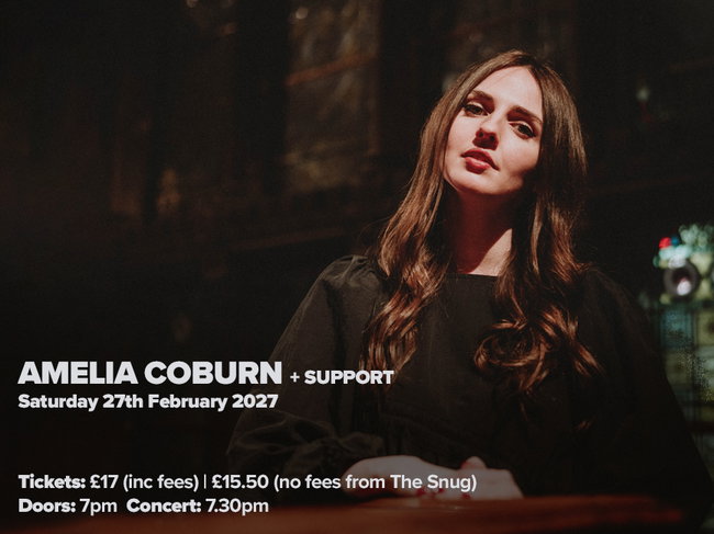 Amelia Coburn + support - Saturday 27th February 2027